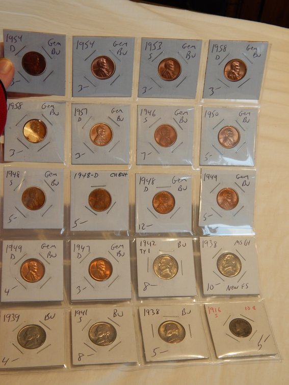 Dealer's Overstock of mostly Uncirculated Wheat Pennies