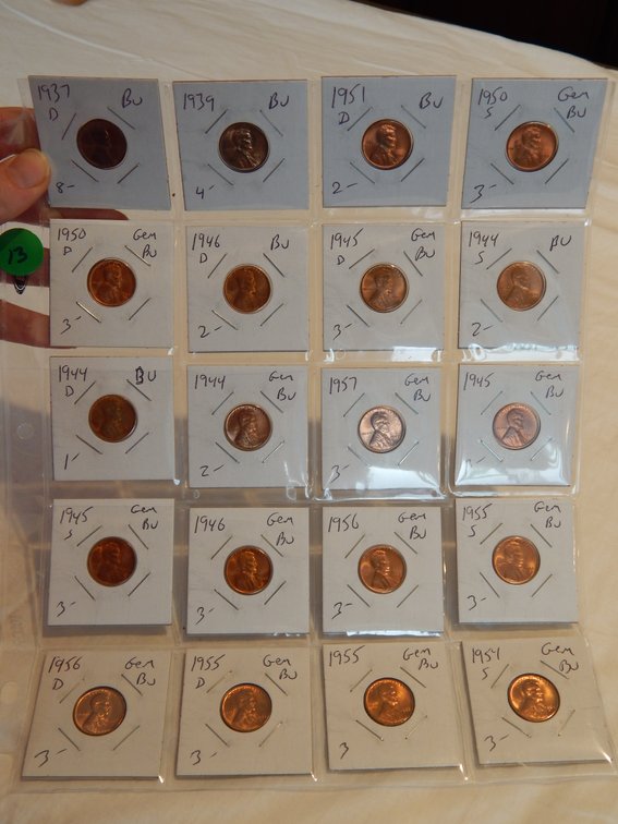 Dealer's Overstock 20 Wheat Pennies