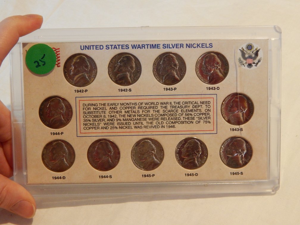 United States Wartime Silver Nickels