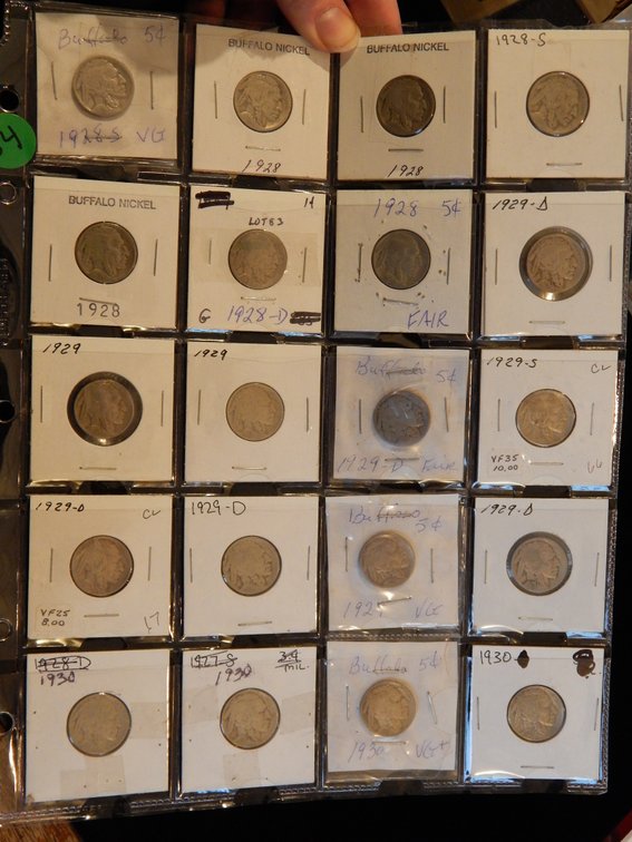 Dealer's Overstock 20 Buffalo Nickels