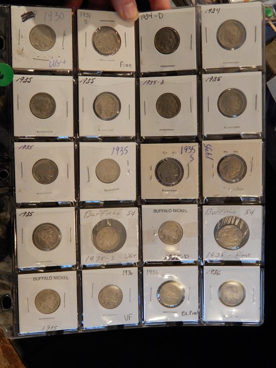 Dealer's Overstock 20 Buffalo Nickels