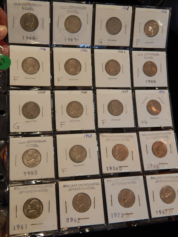 Dealer's Overstock 20 Jefferson Nickels