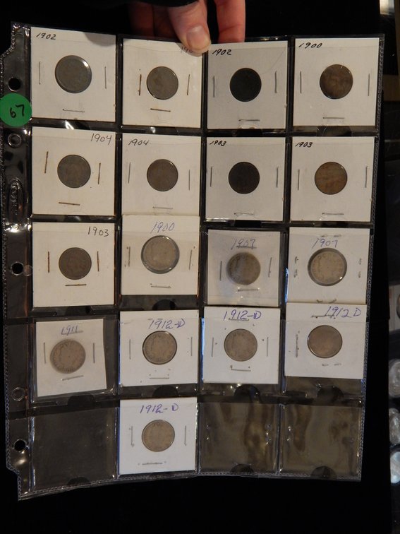 Dealer's Overstock 9 Indian Head Cents, 8 Liberty Nickels