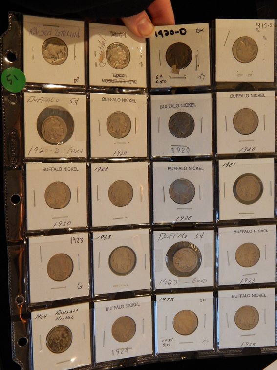 Dealer's Overstock 20 Buffalo Nickels