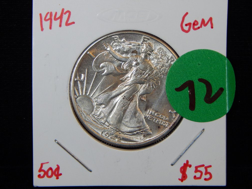 1942 Uncirculated Walking Liberty Half Dollar