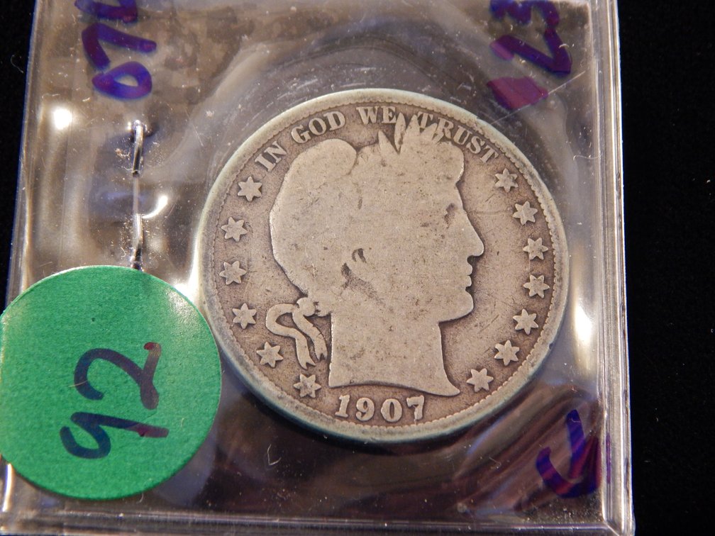 1907-D Barber Half Dollar
