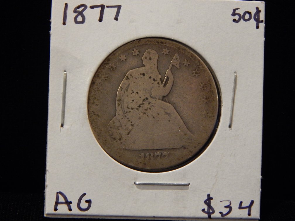 1877 Seated Liberty Half Dollar