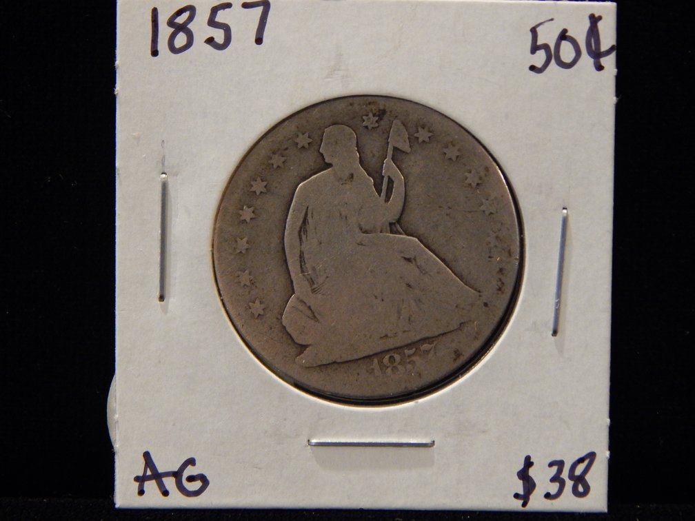 1857 Seated Liberty Half Dollar
