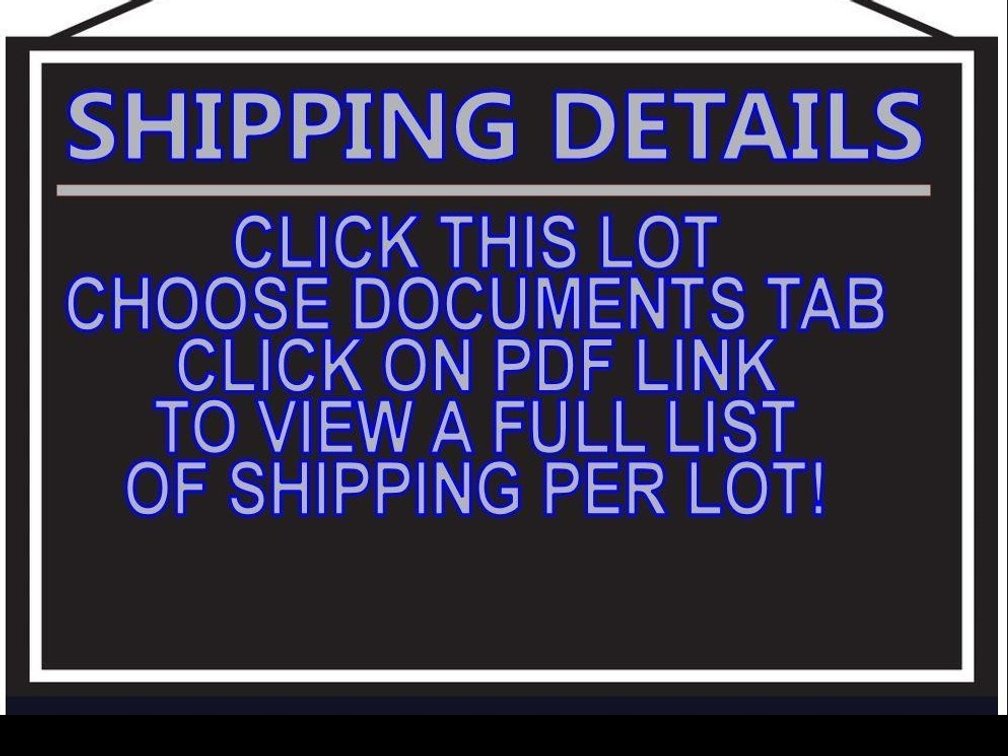 LIST OF SHIPPING PRICES