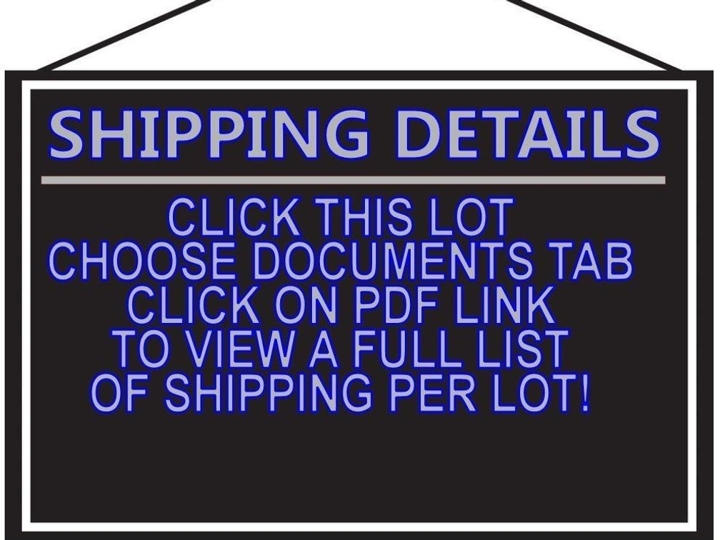 LIST OF SHIPPING PRICES