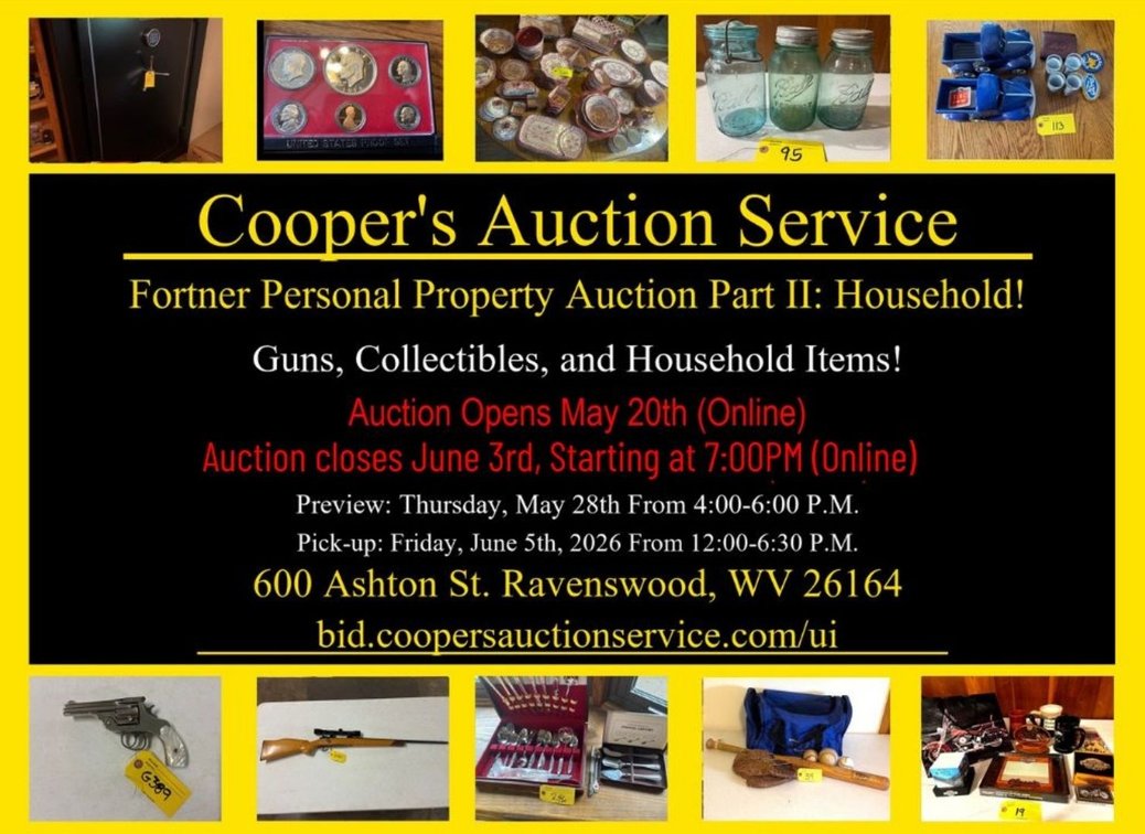 Image for Fortner Personal Property Auction Part II: Household