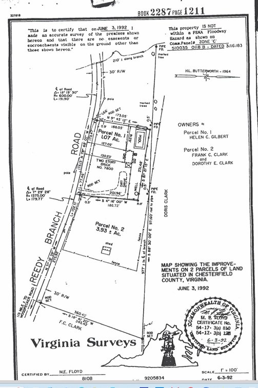 Image for Chesterfield Home & Land Auction Opportunity – 7800 Reedy Branch Rd 1.06-Acre Lot and Adjoining 3.93± Acres