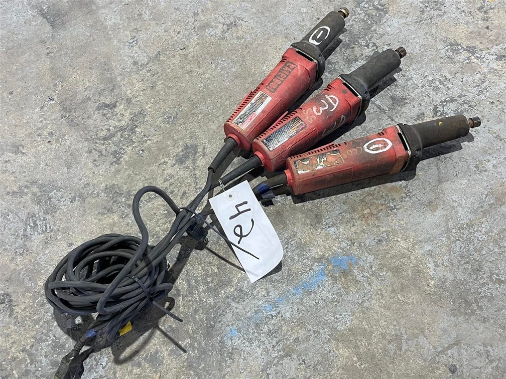 LOT OF THREE MILWAUKEE 2 INCH DIE GRINDERS
