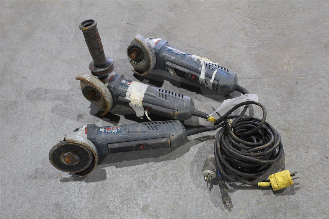 LOT OF THREE 4.5 INCH MATABO ANGLE GRINDERS
