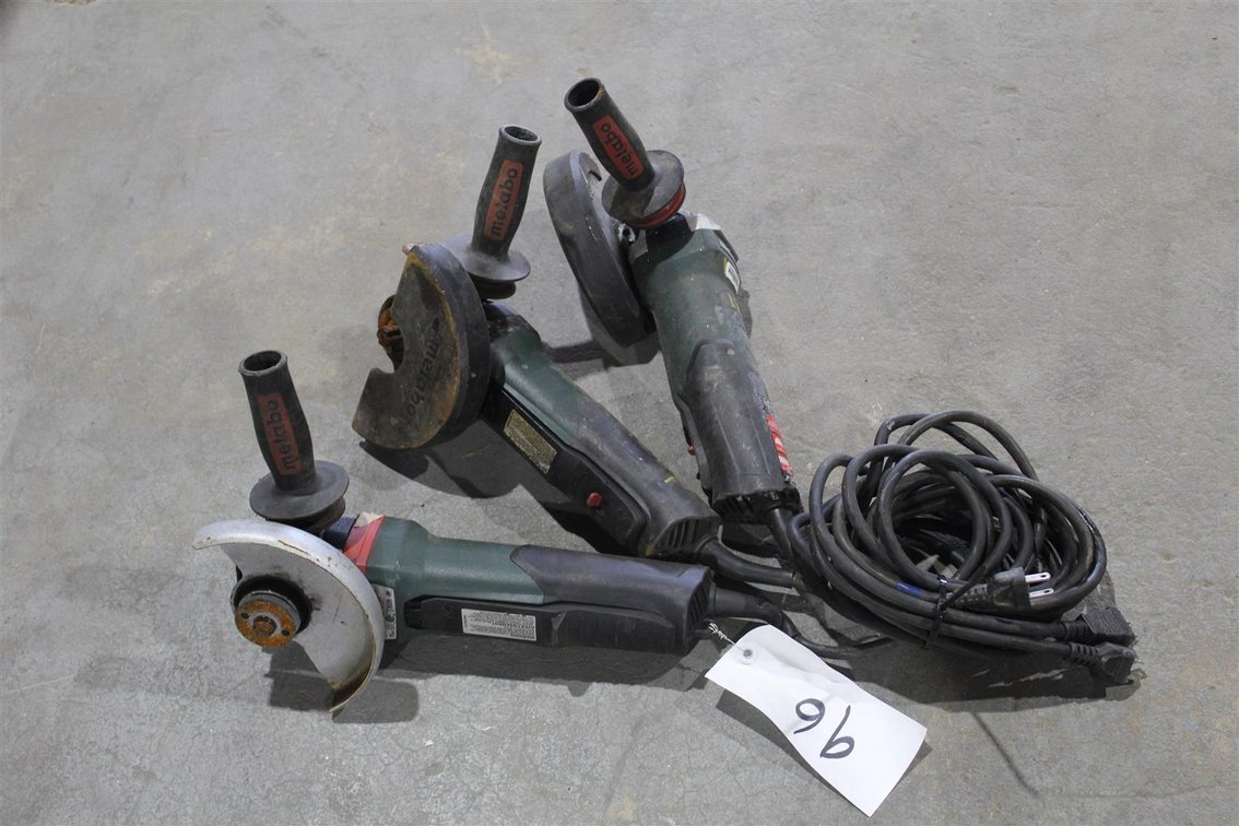 LOT OF THREE 6 INCH MATABO ANGLE GRINDERS