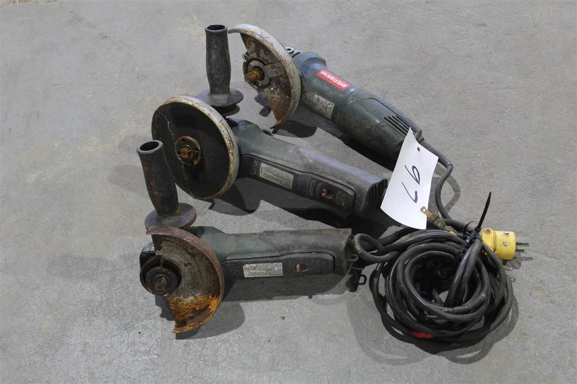 LOT OF THREE 6 INCH MATABO ANGLE GRINDERS