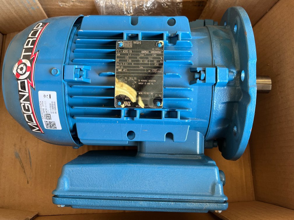 WEG ELETRIC MOTOR APPEARS UNUSED 