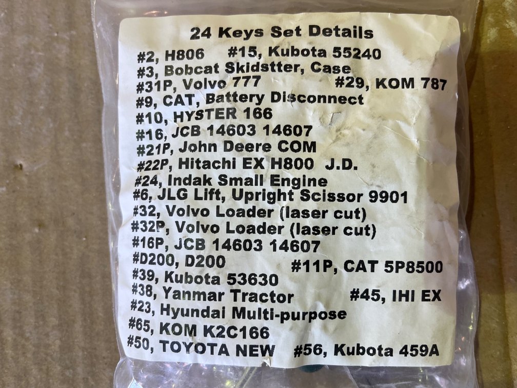 EQUIPMENT KEYS 
