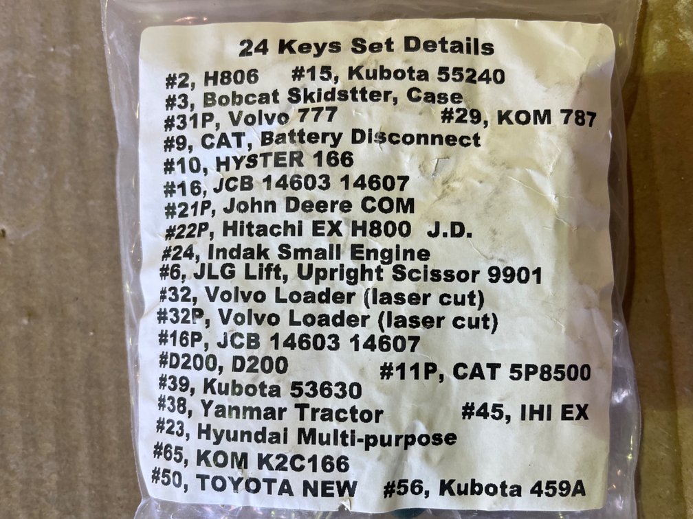 EQUIPMENT KEYS 