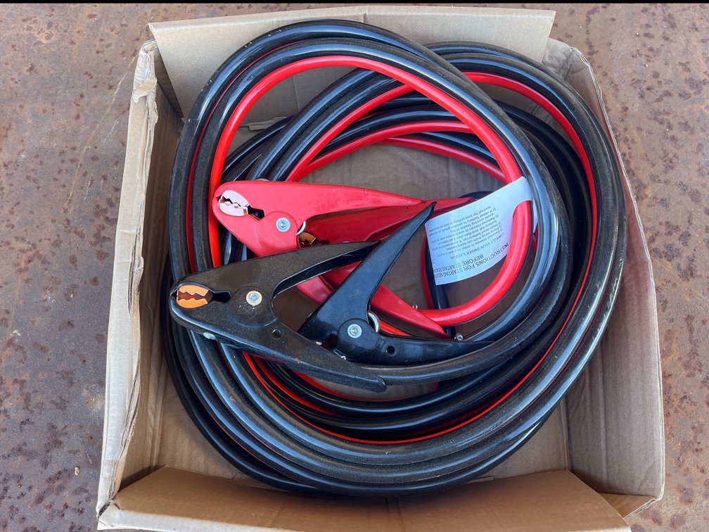 HEAVY DUTY BOOSTER CABLES APPEARS UNUSED