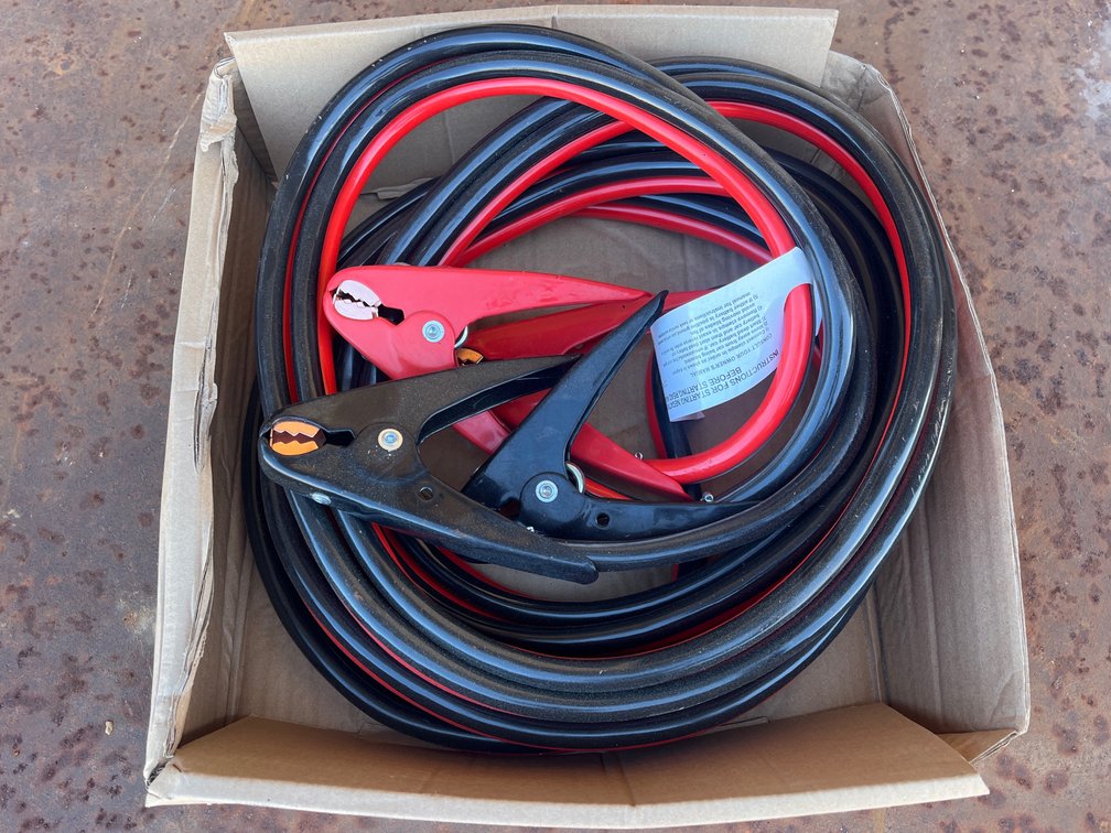 HEAVY DUTY BOOSTER CABLES APPEARS UNUSED