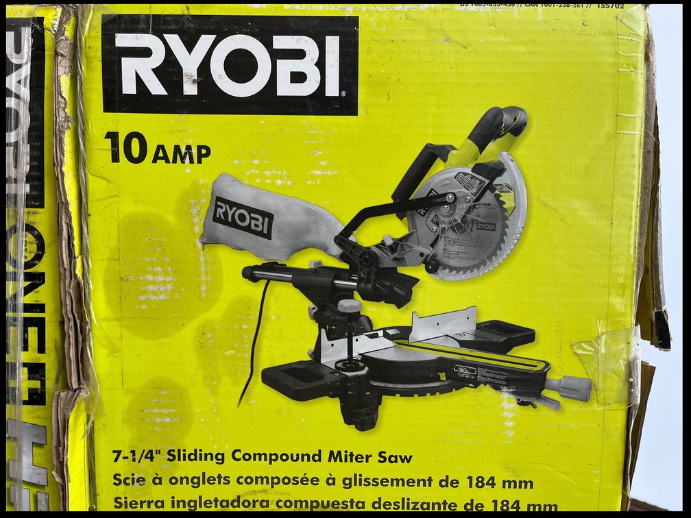 RYOBI 10AMP MITER SAW APPEARS UNUSED