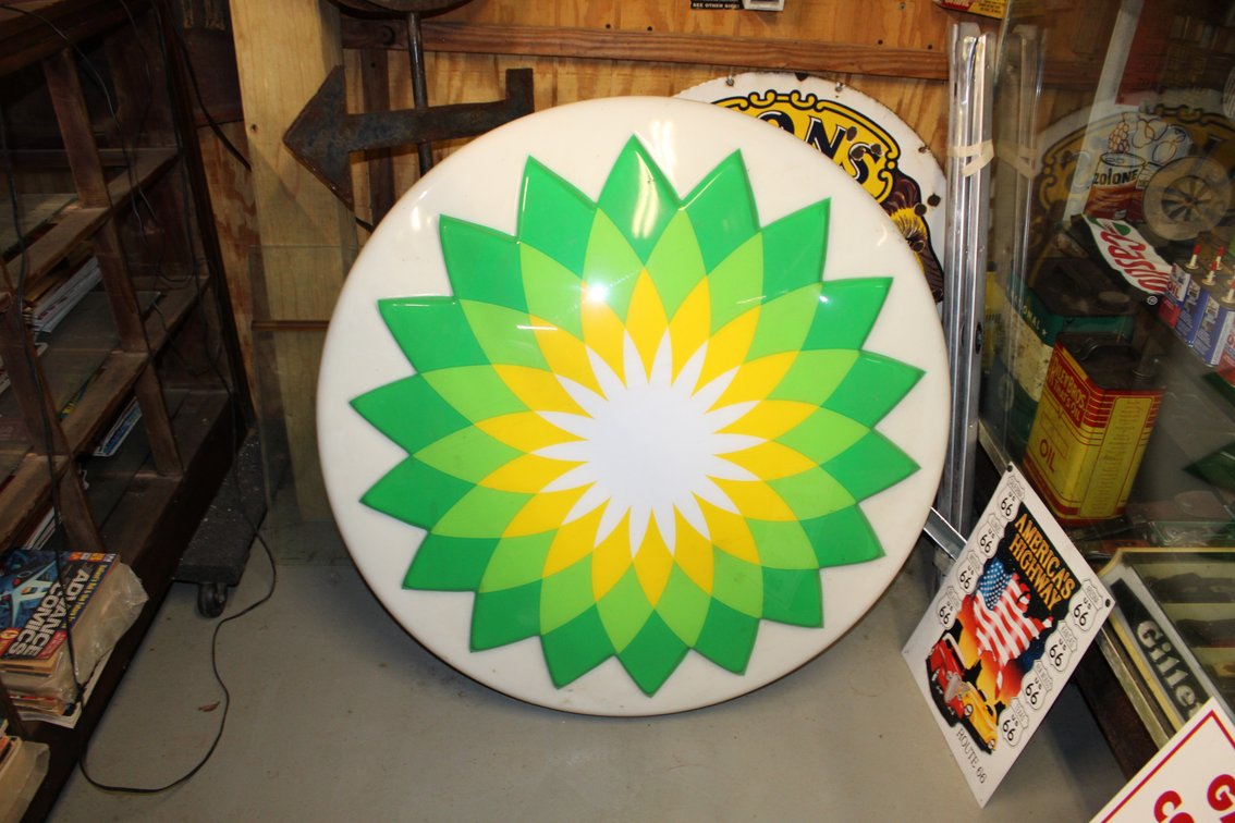 36" BP GASOLINE SIGN | NEW OLD STOCK