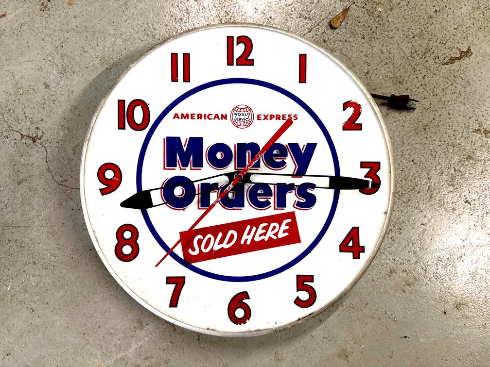 1950S MONEY ORDER CLOCK