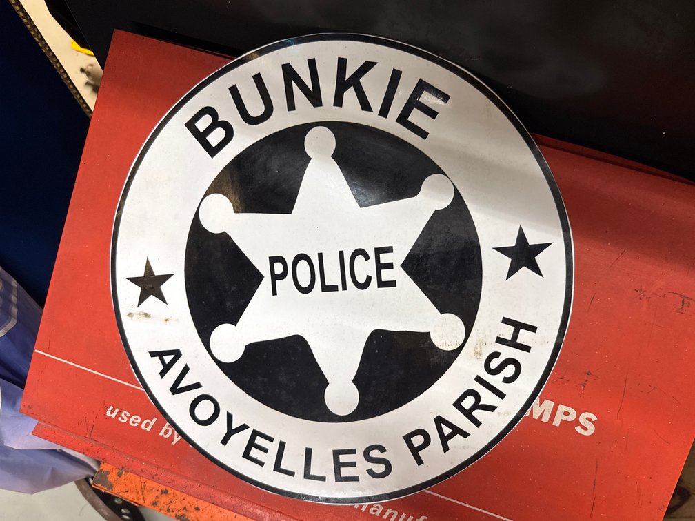 BUNKIE POLICE MAGNETIC SIGN