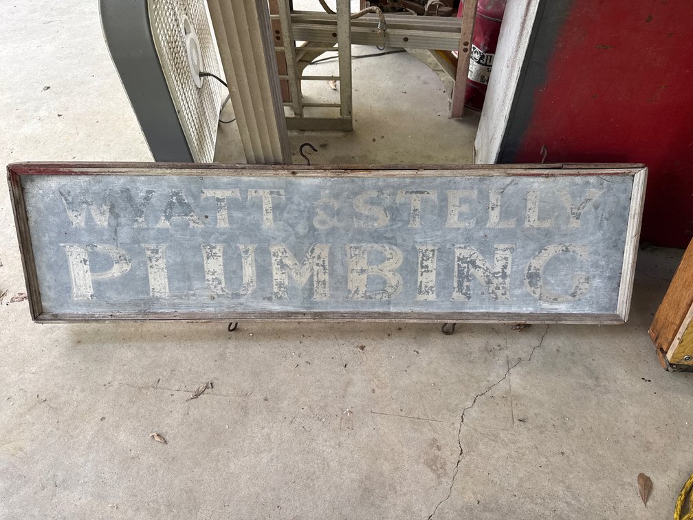 WYATT & STELLY PLUMBING SIGN