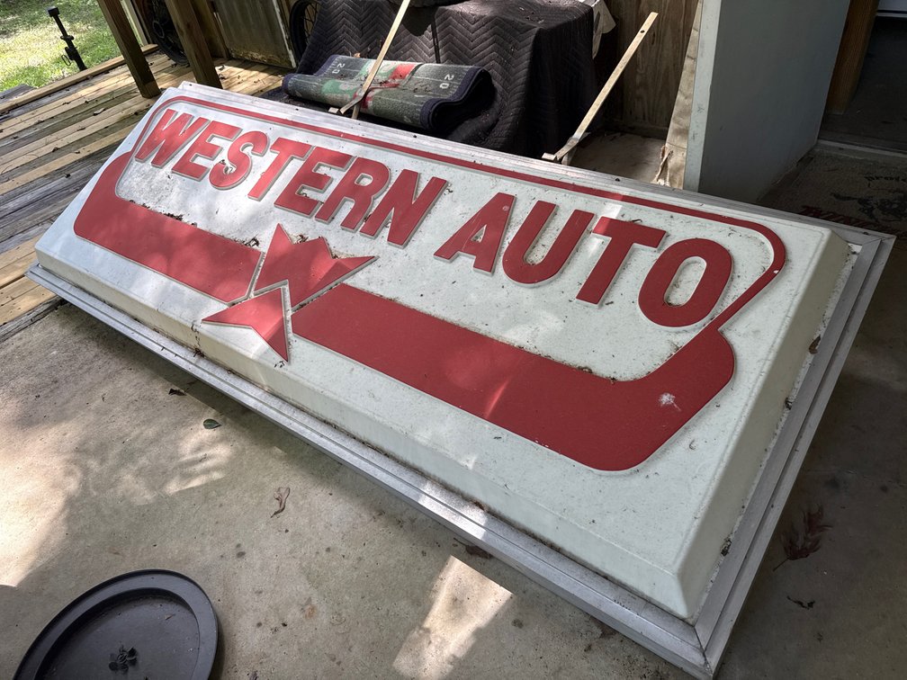 WESTERN AUTO ILLUMINATED SIGN