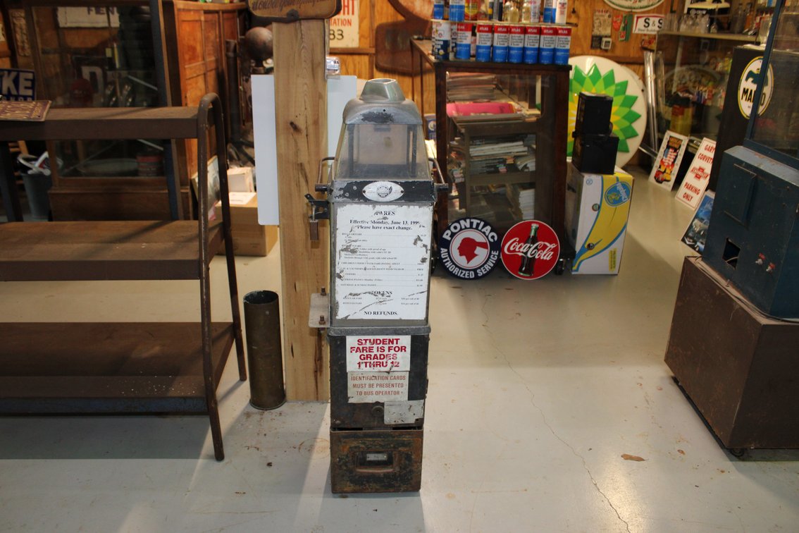 42" X 9" VINTAGE TOLL MACHINE