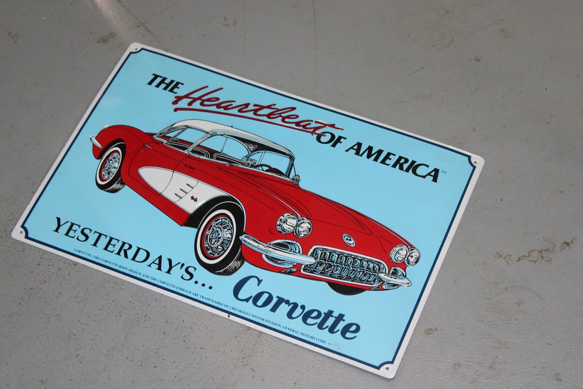 11" X 17" CORVETTE COLLECTOR SIGN