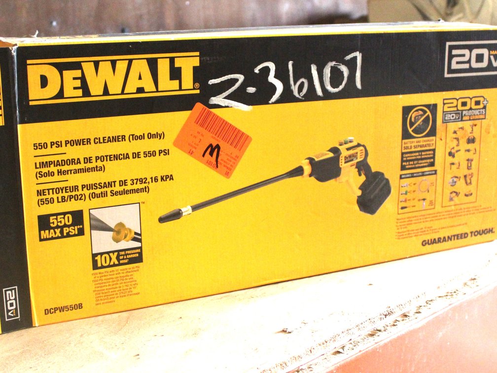 DEWALT 550 PSI POWER CLEANER