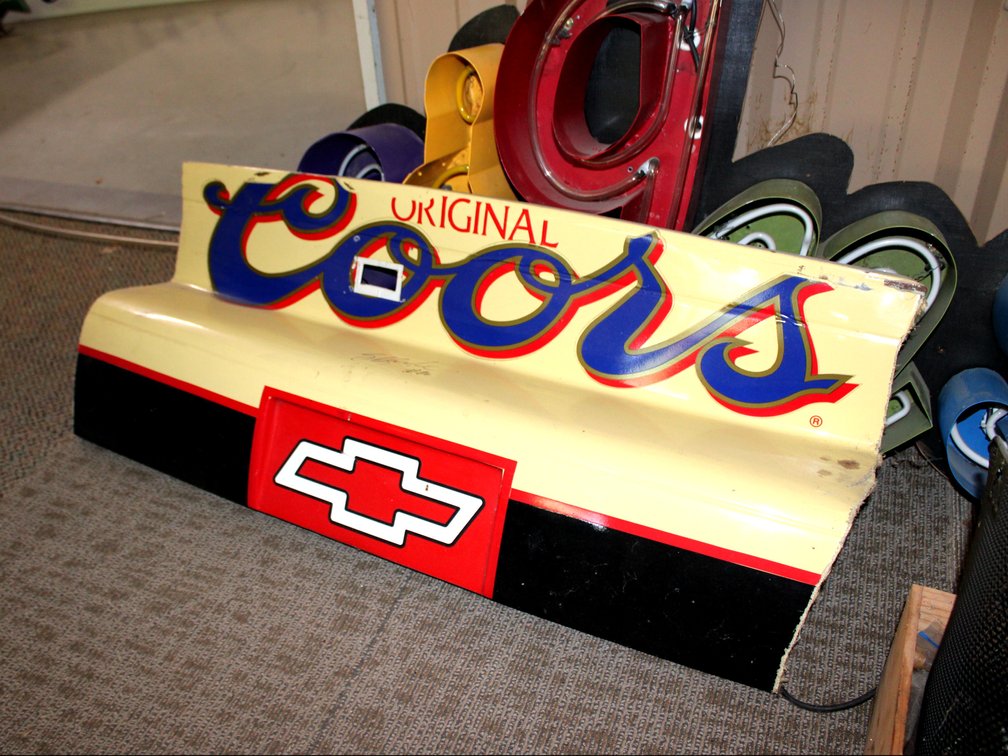 41" X 18" COORS VINTAGE COLLECTIBLE RACING ITEM