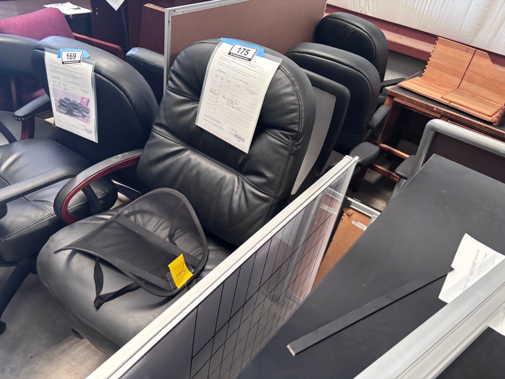 Lot of 5 Chairs & 1  Lumbar Support