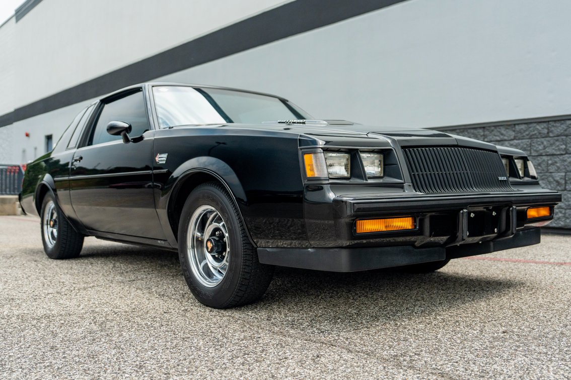 1987 Buick Grand National side profile, for sale at Henderson Auctions Collector Motor Series Auction