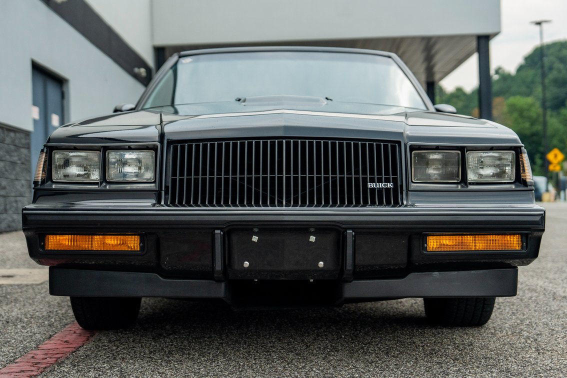 1987 Buick Grand National GNX-style front grille and blacked-out trim, listed for sale at Henderson Auctions