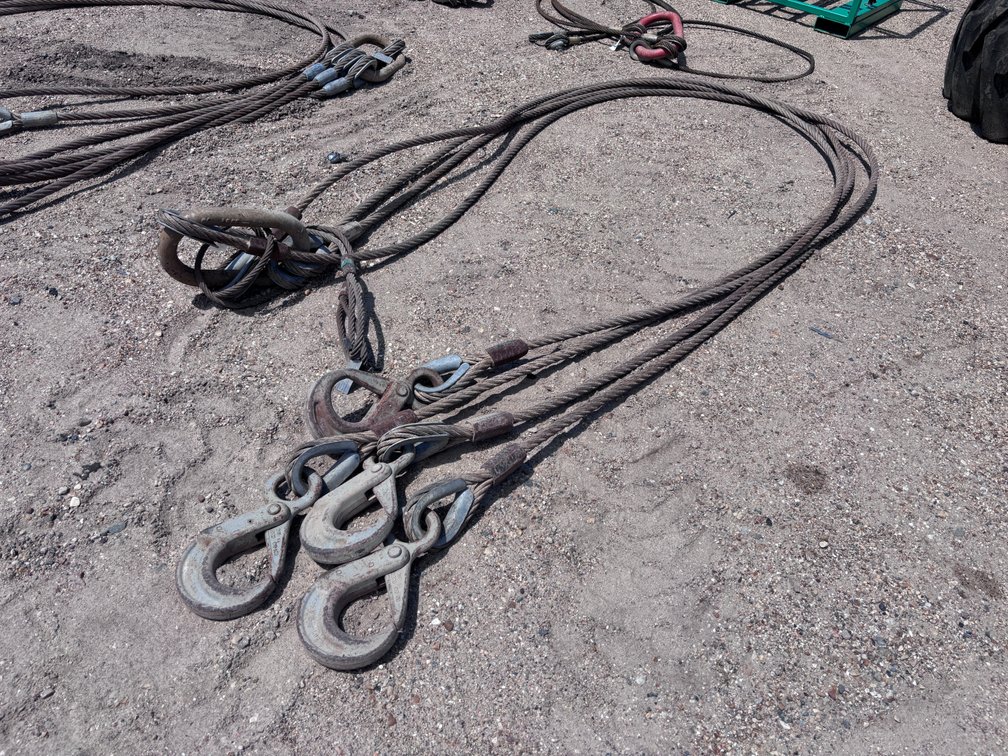 4 POINT CRANE RIGGING CABLES