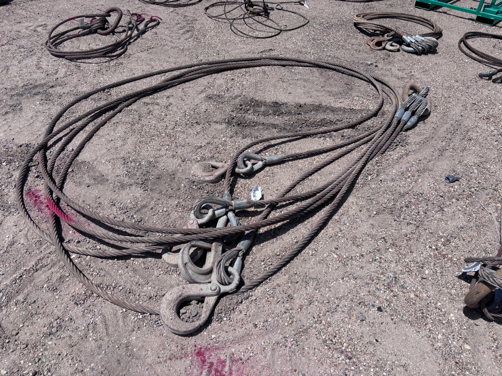 4 POINT CRANE RIGGING CABLES