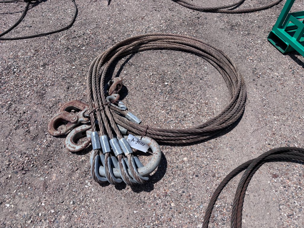 4 POINT CRANE RIGGING CABLES