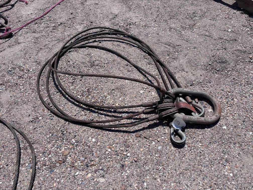 4 POINT CRANE RIGGING CABLES