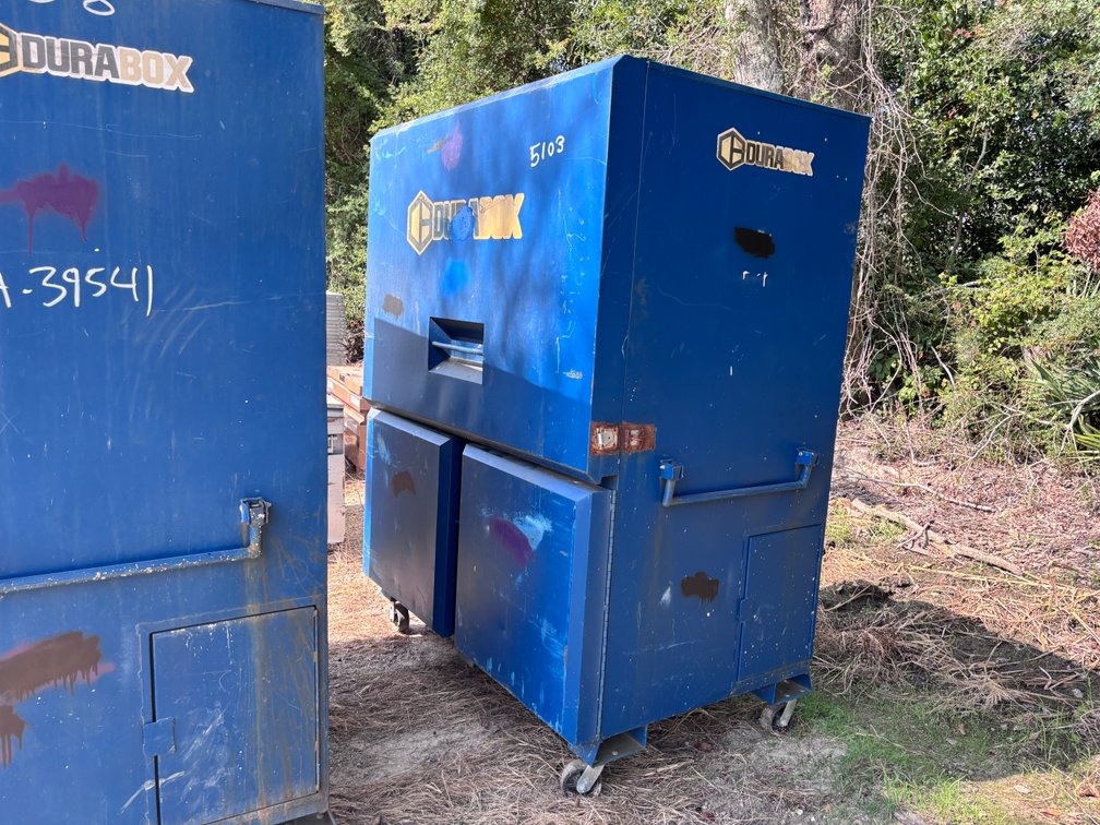 KNAACK JOBSITE BOXES WITH MISCELLANEOUS ITEMS