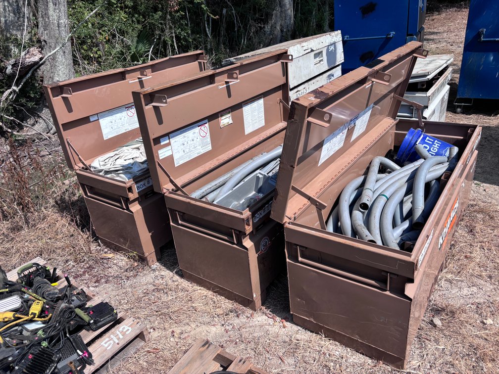 (3) KNAACK JOBSITE BOXES