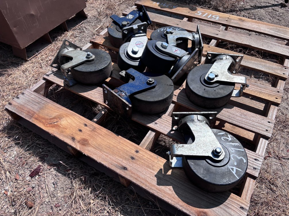 (8) VARIOUS SIZED CASTERS