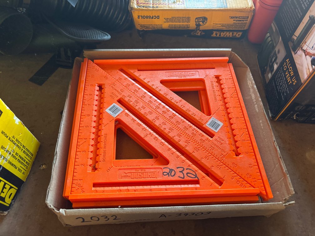 JOHNSON STRUCTO-CAST RAFTER SQUARES