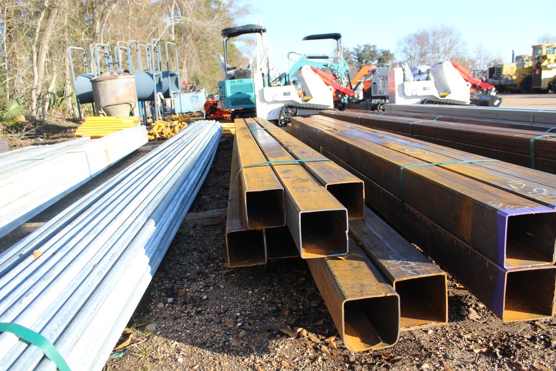 6IN SQUARE TUBING, 20FT LENGTH