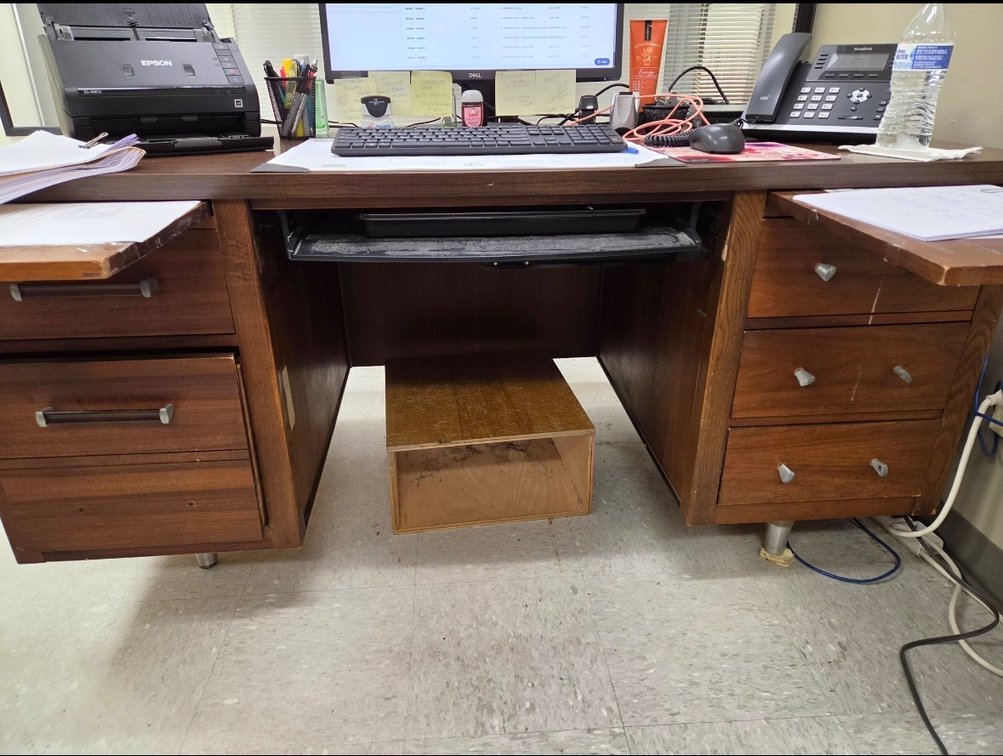 Wooden Desk, brown