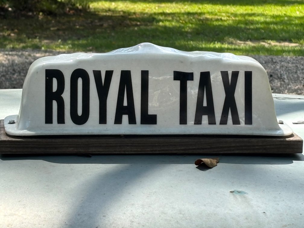 1950'S ROYAL TAXI SIGN | DOUBLE SIDED | LIGHTS WORK