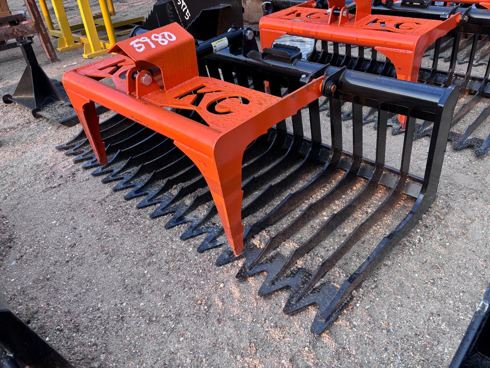 76 in. Single Cylinder Skeleton Grapple Bucket v3